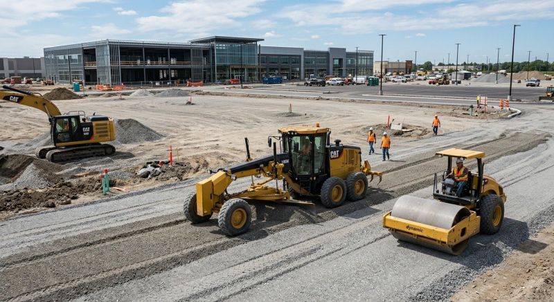 Parking Lot Leveling in Katy, TX